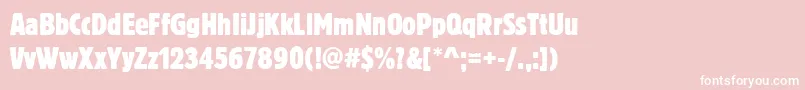 BoulderCdRegular Font – White Fonts on Pink Background