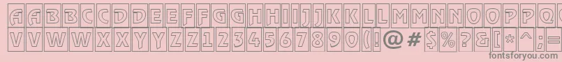 ARewindertitulcmotl Font – Gray Fonts on Pink Background