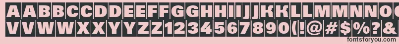 AGrotictitulhvcm Font – Black Fonts on Pink Background