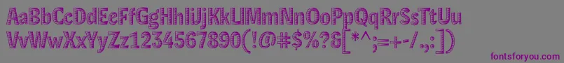 Шрифт LexonXylo – фиолетовые шрифты на сером фоне