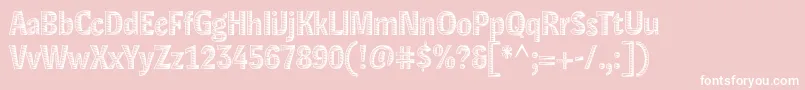LexonXylo Font – White Fonts on Pink Background