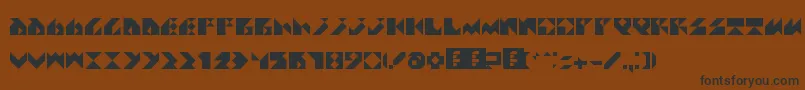 Assq Font – Black Fonts on Brown Background