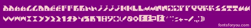 Assq Font – Pink Fonts on Purple Background