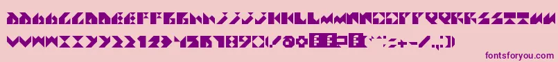 Assq Font – Purple Fonts on Pink Background