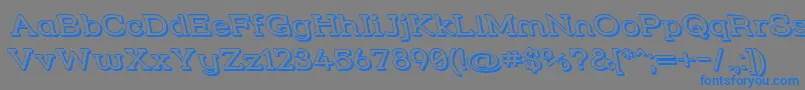 Strslw3r Font – Blue Fonts on Gray Background