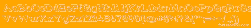 Police Strslw3r – polices roses sur fond orange
