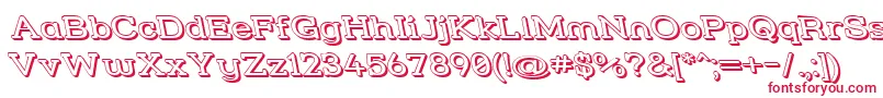 Strslw3r Font – Red Fonts on White Background