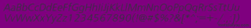 FreesetcItalic Font – Black Fonts on Purple Background