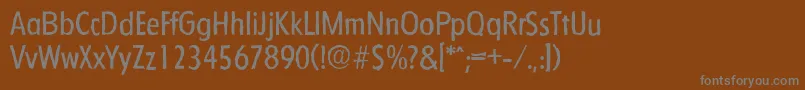 FloridaantiqueRegular Font – Gray Fonts on Brown Background