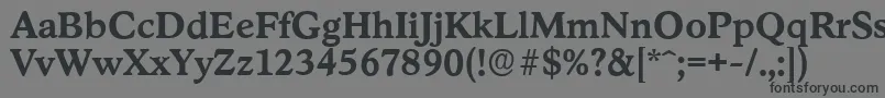 Шрифт StratfordserialBold – чёрные шрифты на сером фоне