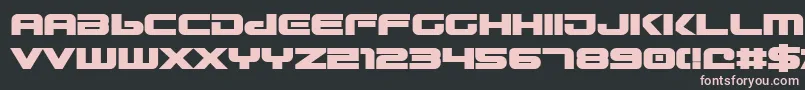 Gunship ffy Font – Pink Fonts on Black Background