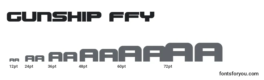 Gunship ffy Font Sizes