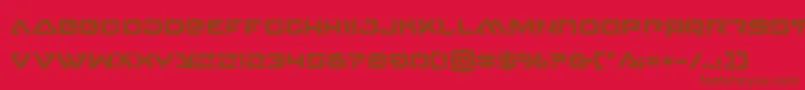 4114blasterv2acad Font – Brown Fonts on Red Background