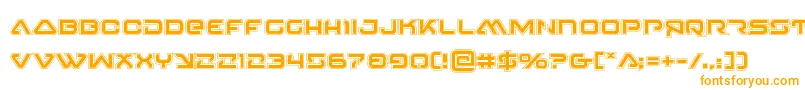 4114blasterv2acad Font – Orange Fonts on White Background