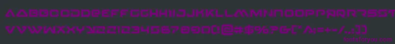 4114blasterv2acad Font – Purple Fonts on Black Background