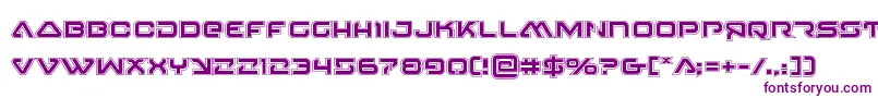 4114blasterv2acad Font – Purple Fonts on White Background