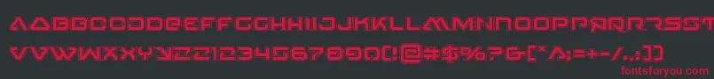 4114blasterv2acad Font – Red Fonts on Black Background