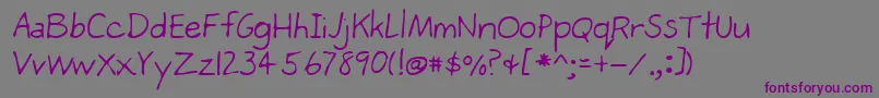 Шрифт Lehn271 – фиолетовые шрифты на сером фоне