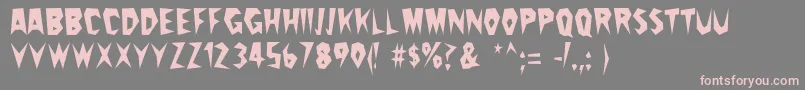 Cactuspete Font – Pink Fonts on Gray Background