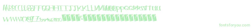 Chungflew Font – Green Fonts on White Background