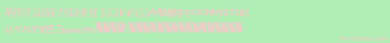 Chungflew Font – Pink Fonts on Green Background