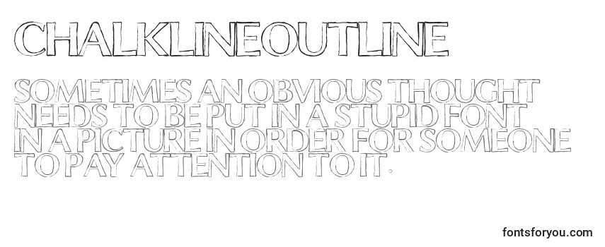 Шрифт ChalklineOutline