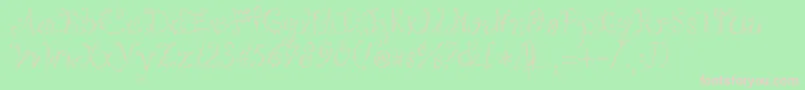 Kookie Font – Pink Fonts on Green Background