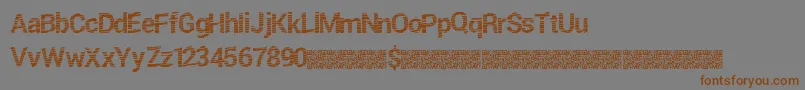 Freshtwist Font – Brown Fonts on Gray Background
