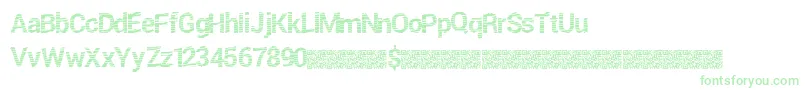 Freshtwist-Schriftart – Grüne Schriften auf weißem Hintergrund