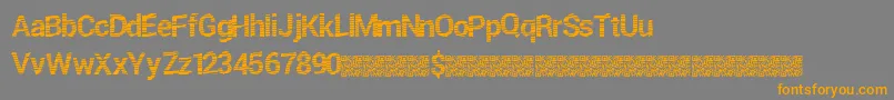 Шрифт Freshtwist – оранжевые шрифты на сером фоне