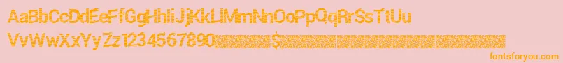 Freshtwist Font – Orange Fonts on Pink Background