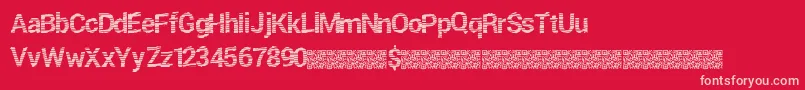 Freshtwist Font – Pink Fonts on Red Background