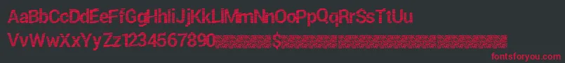 Freshtwist Font – Red Fonts on Black Background