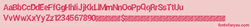 Freshtwist Font – Red Fonts on Pink Background