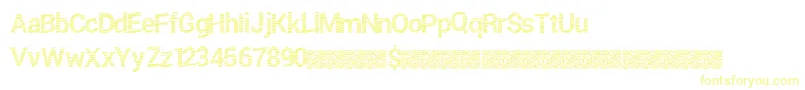 Шрифт Freshtwist – жёлтые шрифты на белом фоне