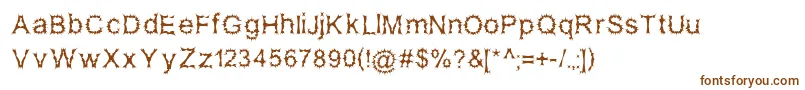 SatanPossessed Font – Brown Fonts on White Background