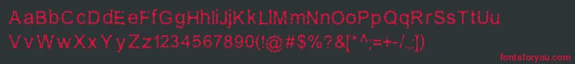 SatanPossessed Font – Red Fonts on Black Background