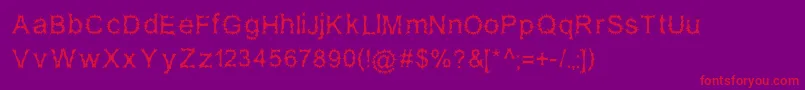 SatanPossessed Font – Red Fonts on Purple Background