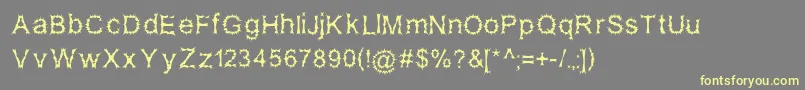 SatanPossessed Font – Yellow Fonts on Gray Background