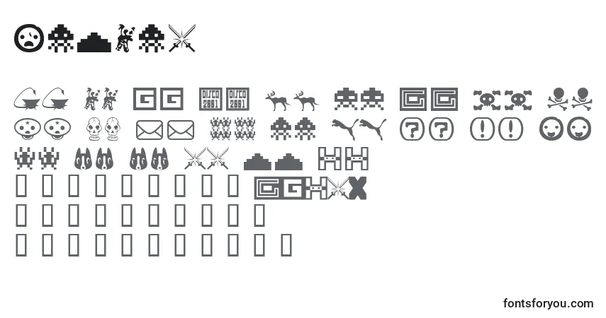Шрифт Toybox – алфавит, цифры, специальные символы