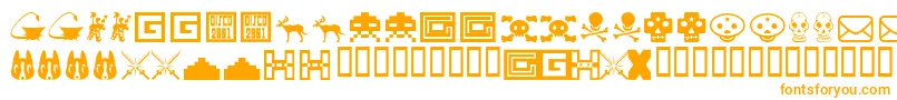 Toybox Font – Orange Fonts on White Background