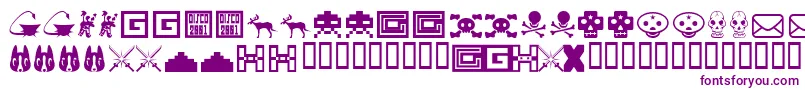 Toybox Font – Purple Fonts on White Background