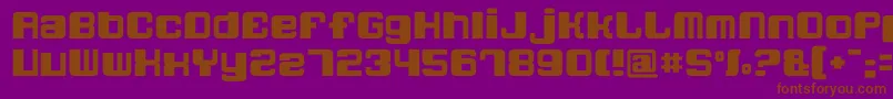 Шрифт Quatronfat – коричневые шрифты на фиолетовом фоне