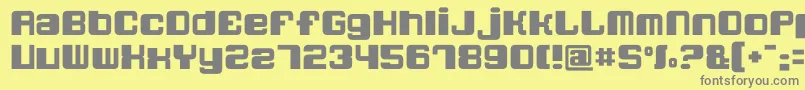 Шрифт Quatronfat – серые шрифты на жёлтом фоне
