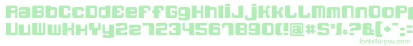 Шрифт Quatronfat – зелёные шрифты