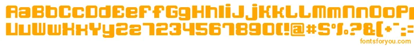 Quatronfat Font – Orange Fonts on White Background