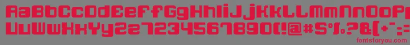 Quatronfat Font – Red Fonts on Gray Background
