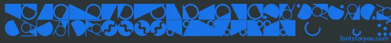 fuente Ornamentstown – Fuentes Azules Sobre Fondo Negro