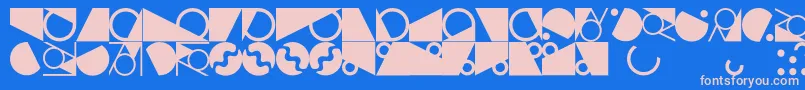 Weitere Informationen zur Ornamentstown-Schriftart Ornamentstown-Schriftart – Rosa Schriften auf blauem Hintergrund