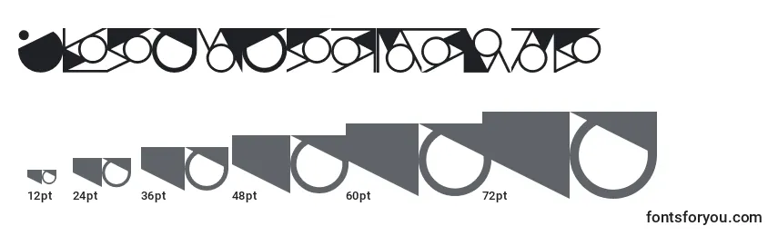 Ornamentstown Font Sizes
